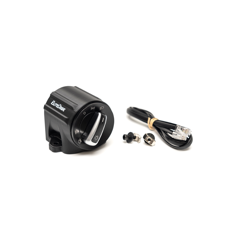 Black EliteDrive trucksim headlight switch with wiring accessories