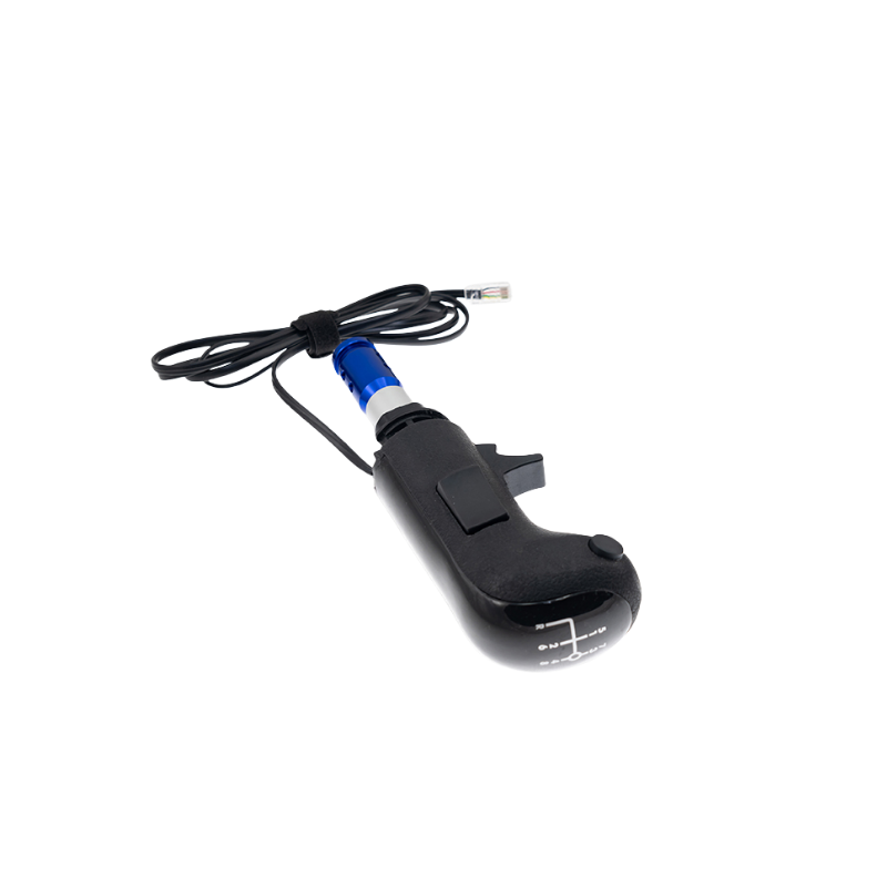 Trucksim shifter knob with blue accent, sim racing accessory by IGNI RACING