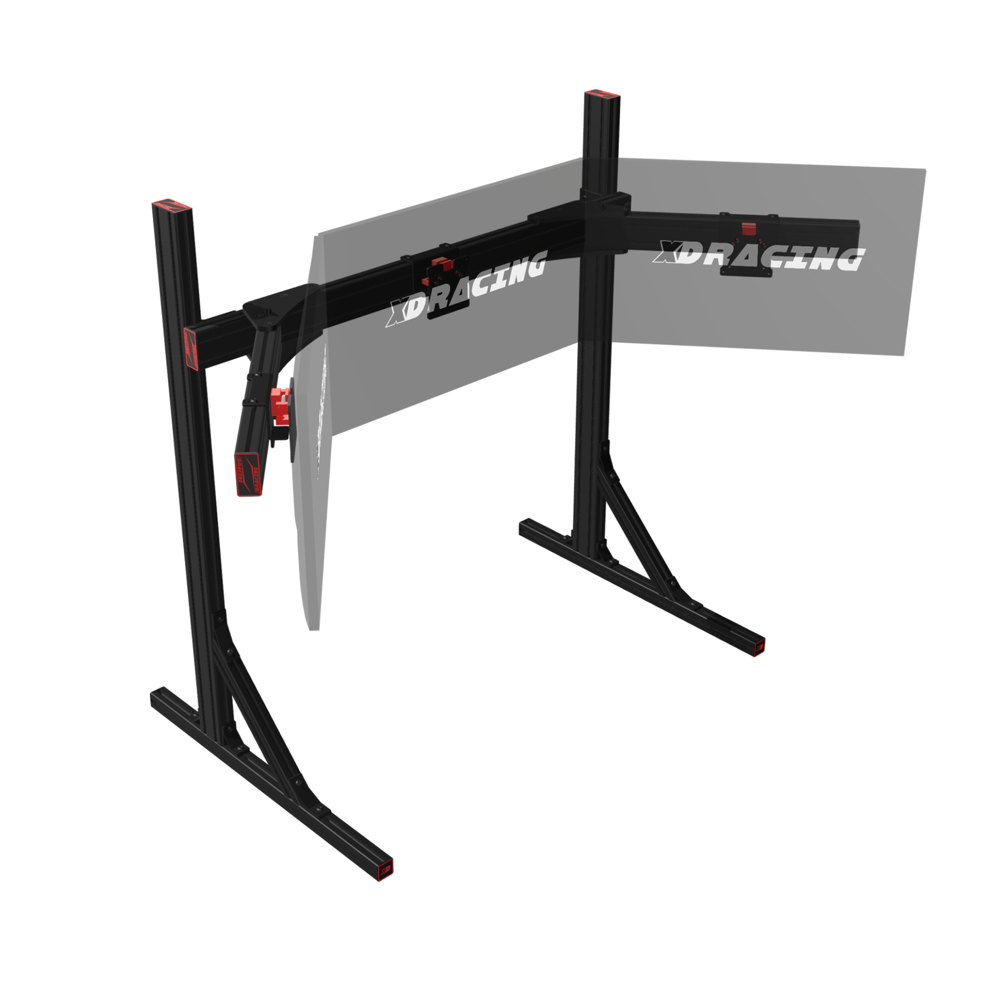 Freestanding Triple Monitor Stand