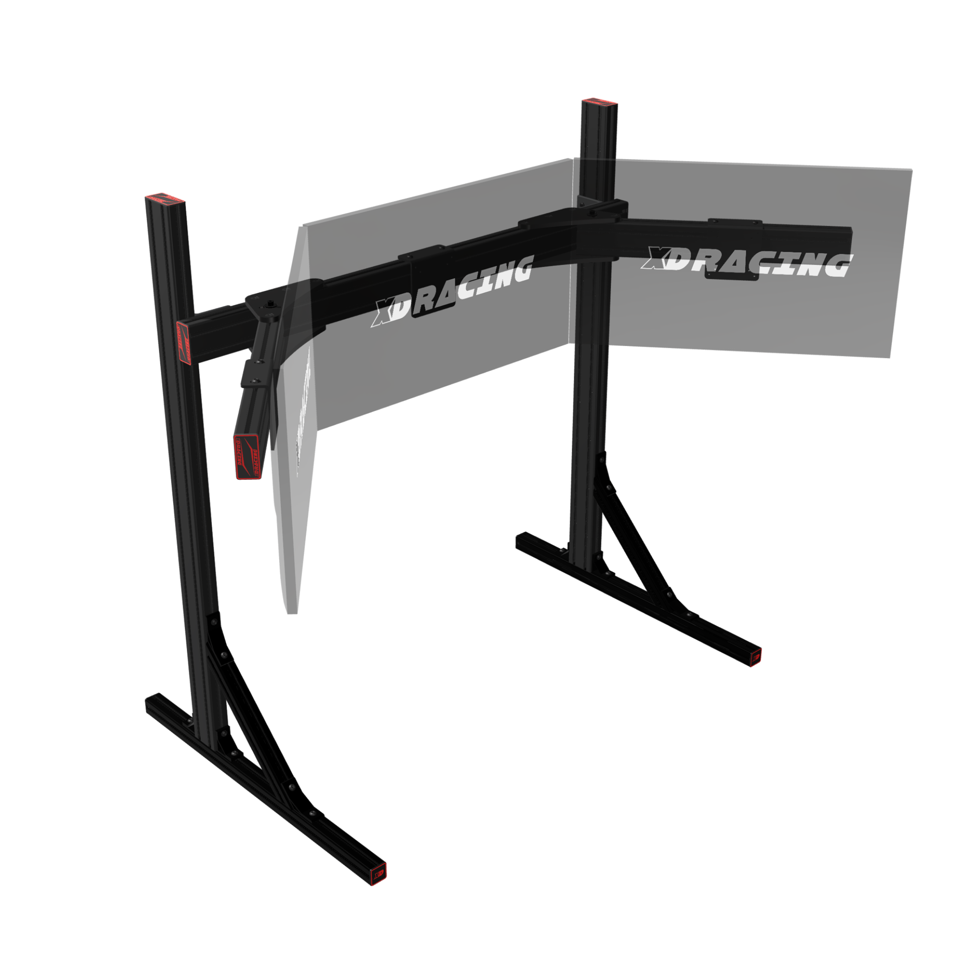 Freestanding Triple Monitor Stand