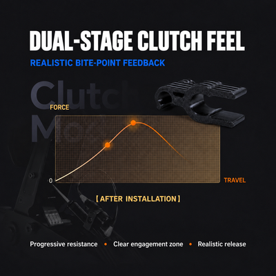 Hydraulic Damper Upgrade Kit for Logitech RS/RS50 Pedals