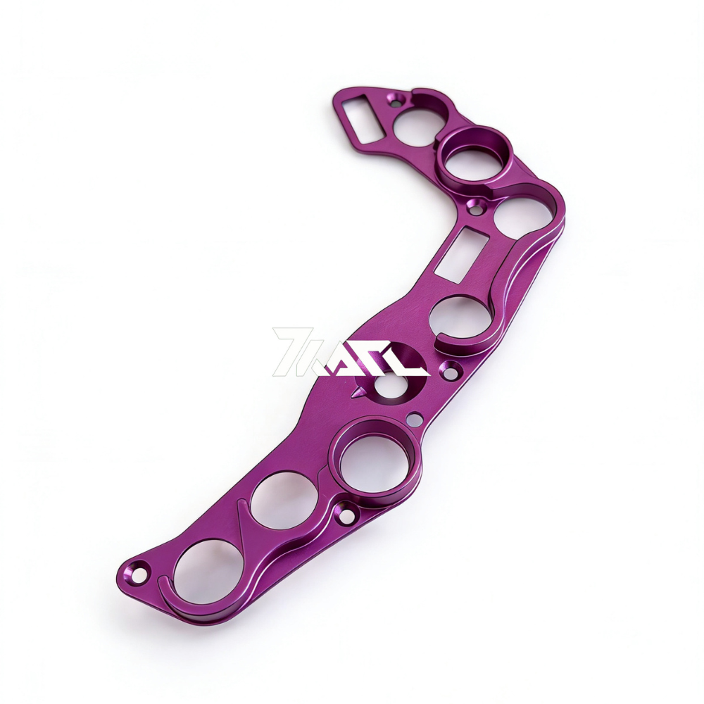 CNC purple button plate for Ascher wheels by IGNi Racing