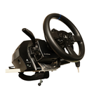 Carbon fiber sim racing wheel with control stalks by IGNi Racing