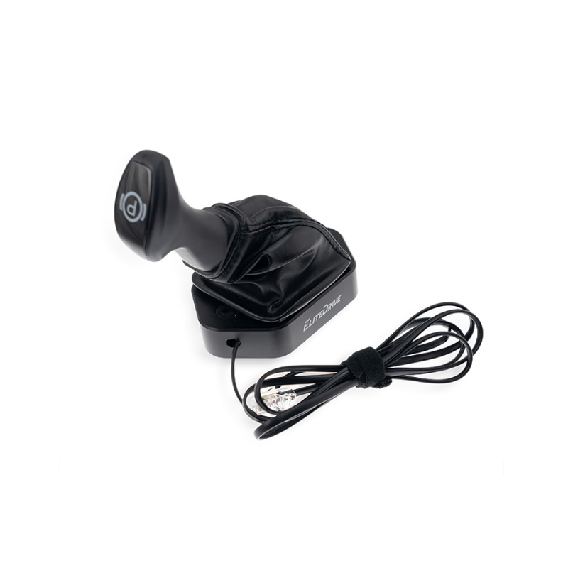 Black EliteDrive hand brake valve for sim racing
