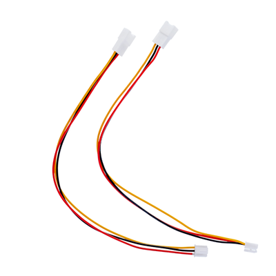 Simagic extension cables with yellow/red/black wires & white connectors for sim racing
