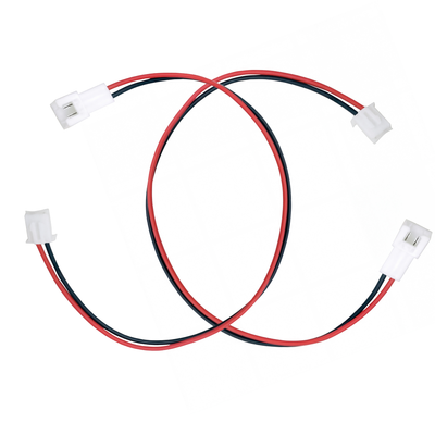Red and black wire extension cables with white plastic connectors for sim racing accessories by IGNI RACING