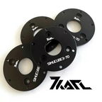 Black aluminum 70mm adapter set for Simucube 3 by 7KARL - sim racing accessory