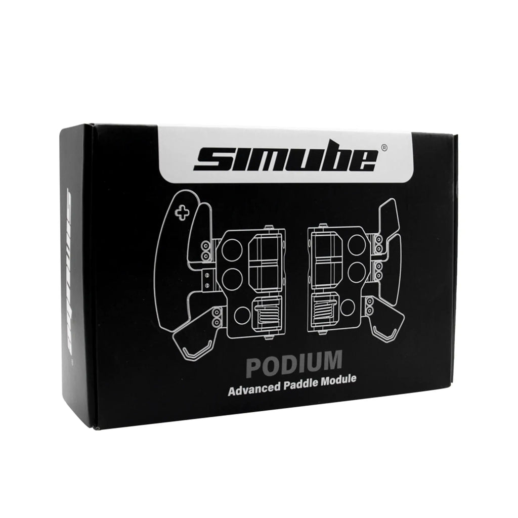 Simube Podium Advanced Paddle Module packaging on a white background