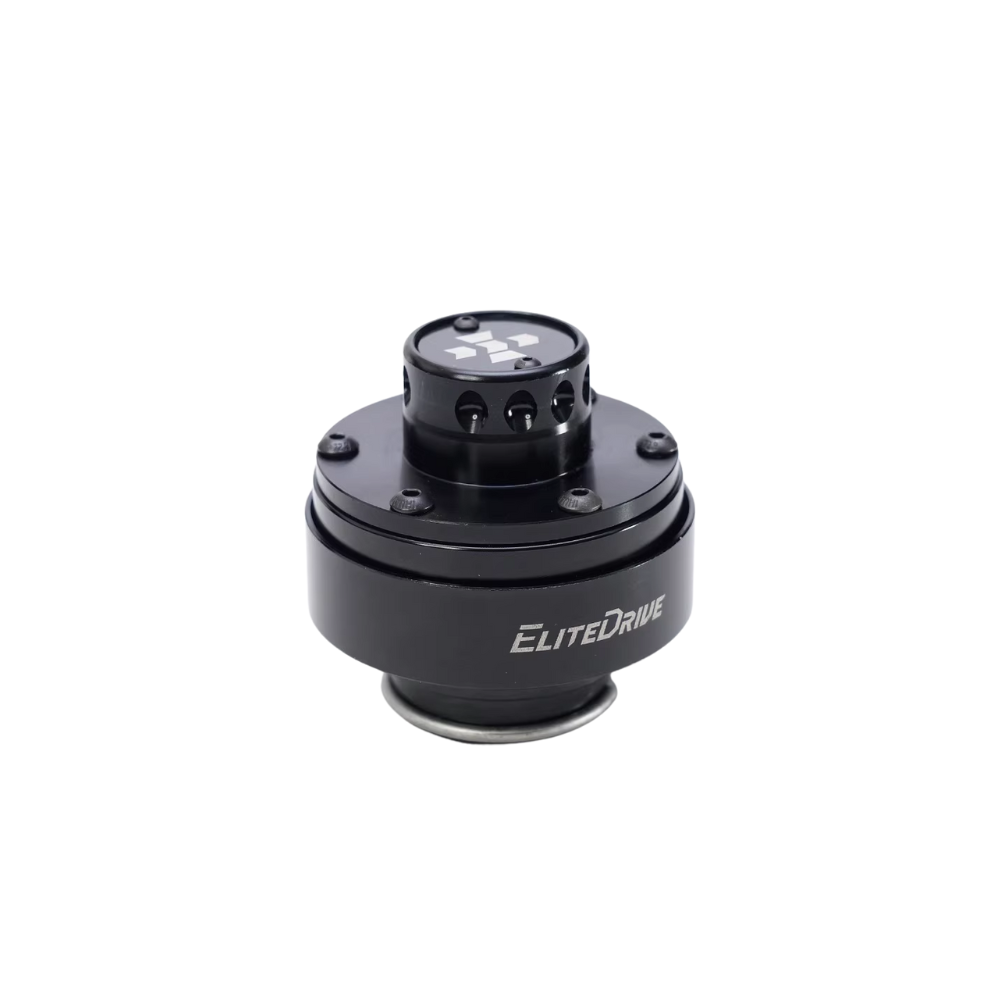 Black EliteDrive shaft extension adapter for Moza, sim racing accessory by IGNi Racing