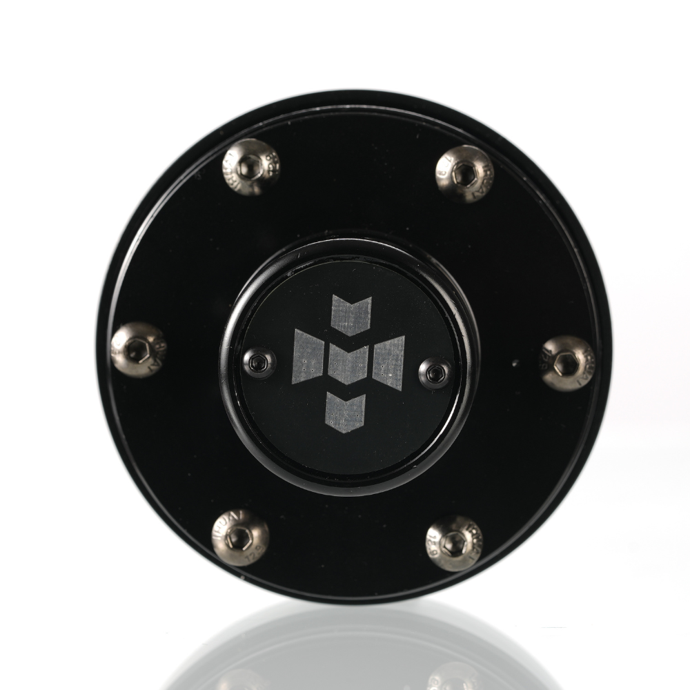 IGNI RACING Black shaft extension adapter for Moza with metallic bolts and central logo