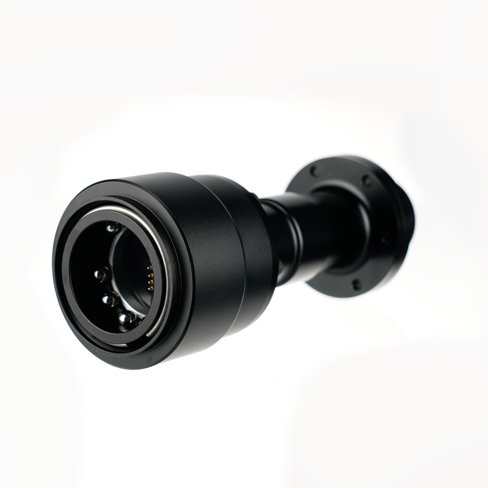 Matte black shaft extension component for Moza sim racing setup by IGNi Racing