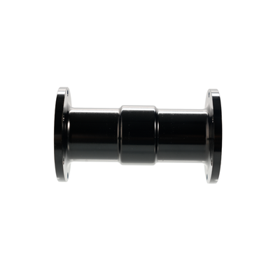 Black metal shaft extension for Simagic Alpha EVO with cylindrical design