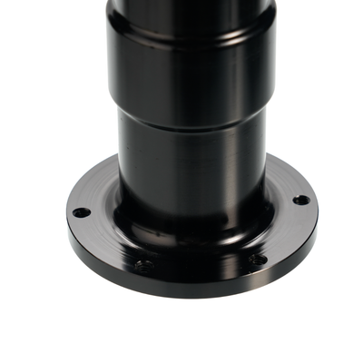 Black metal shaft extension for Simagic Alpha EVO with flanged base