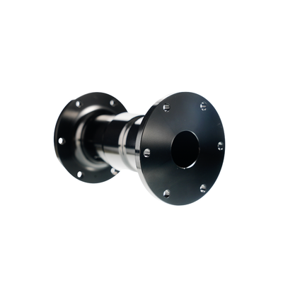 Black and silver shaft extension component for Simagic Alpha Series, sim racing hardware by IGNI RACING