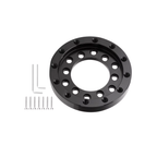 Black steering wheel adapter for Logitech G25/G27 with mounting hardware - sim racing accessory from IGNI RACING