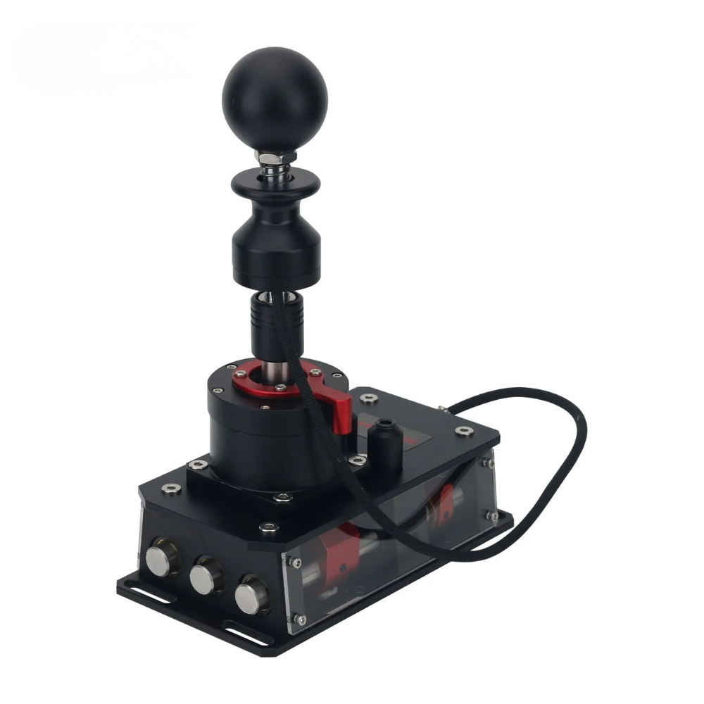 Simvertex V7 H-Pattern sequential shifter - black/red, ball top, sim racing gear