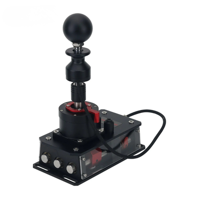 Simvertex V7 H-Pattern sequential shifter - black/red, ball top, sim racing gear
